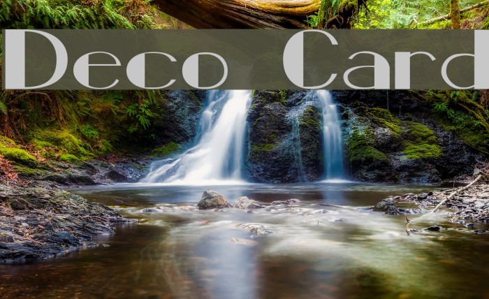 Deco Card Font examples
