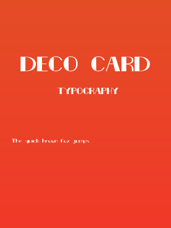 Deco Card Poster