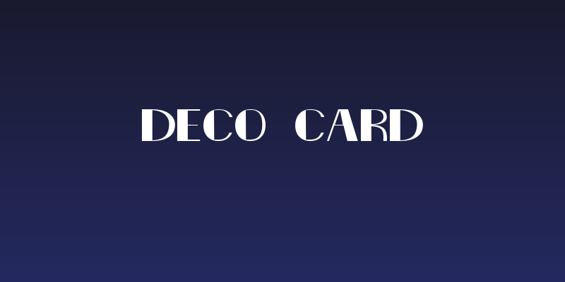 Deco Card Social Header