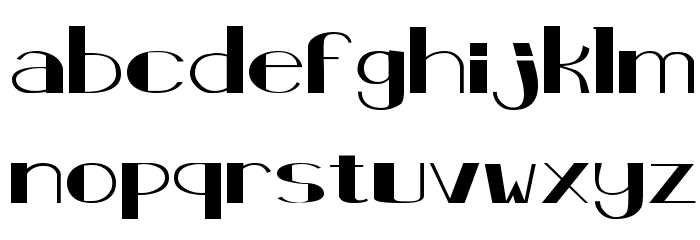 Deco Card Font LOWERCASE