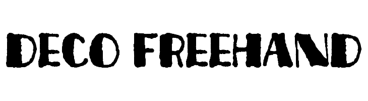 Deco Freehand Font
