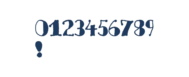 Deco Freehand Font OTHER CHARS