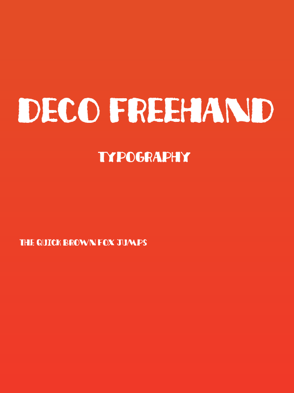 Deco Freehand Poster