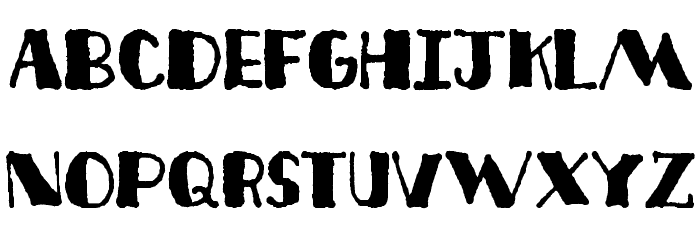 Deco Freehand Font LOWERCASE