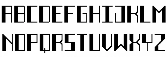 Deco Future Black Regular フォント 大文字