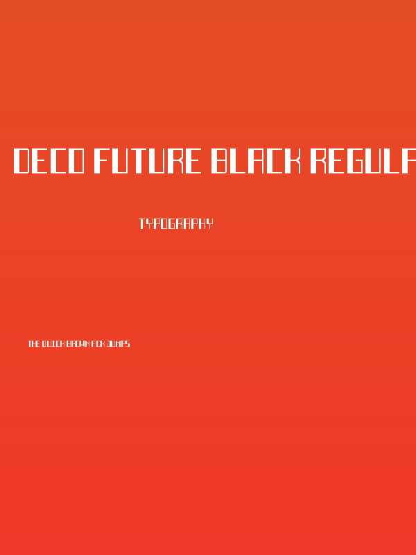 Deco Future Black Regular Poster