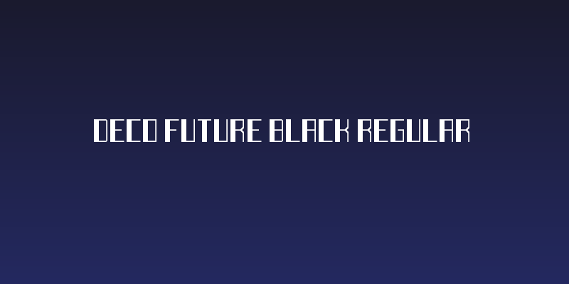 Deco Future Black Regular Social Header