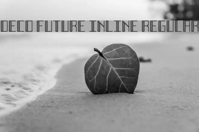 Deco Future Inline Regular Font examples