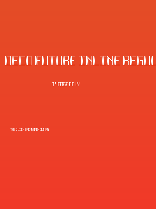 Deco Future Inline Regular Poster
