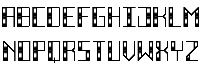 Deco Future Inline Regular Font LOWERCASE