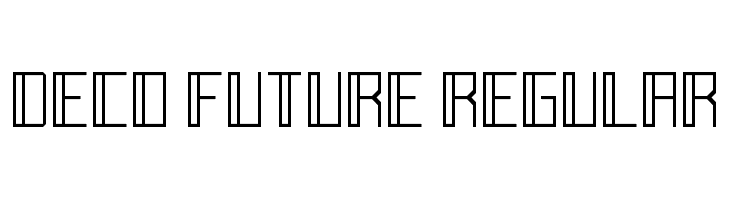 Deco Future Regular  フリーフォントのダウンロード