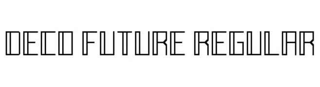 Deco Future Regular  フリーフォントのダウンロード