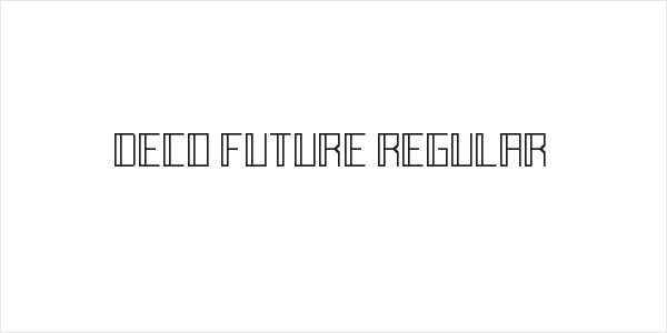 Deco Future Regular Logo