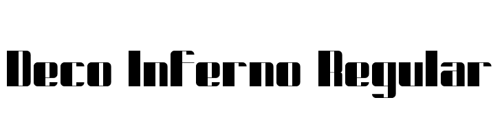 Deco Inferno Regular 字体