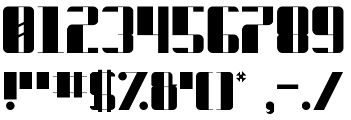 Deco Inferno Regular Font OTHER CHARS