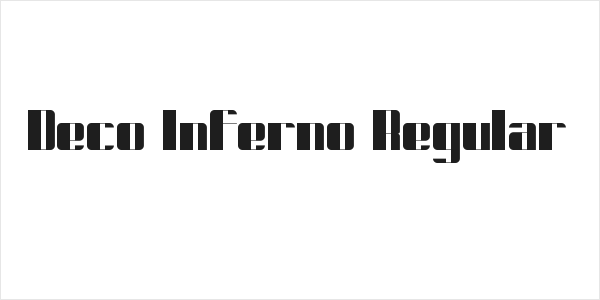 Deco Inferno Regular Logo