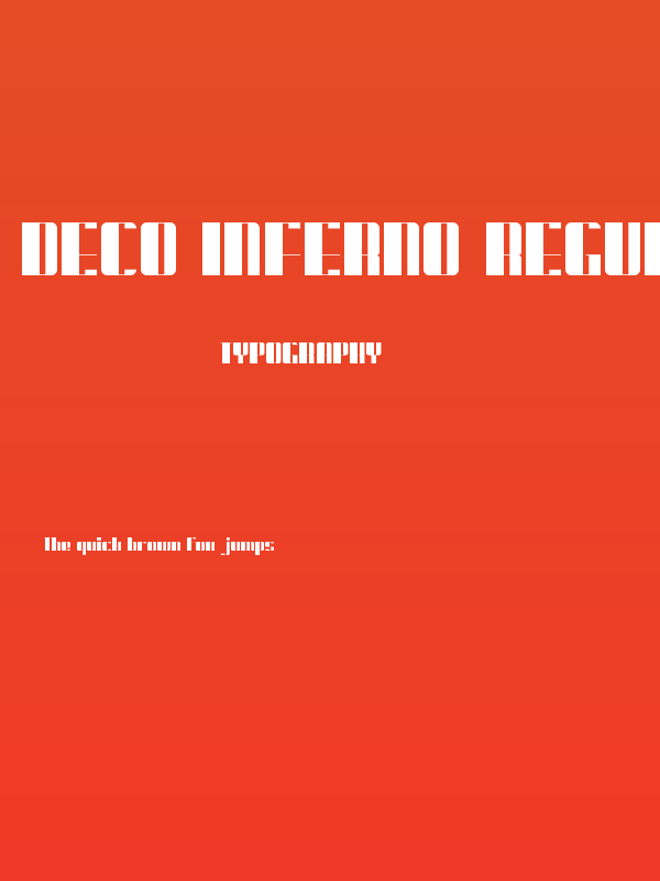 Deco Inferno Regular Poster