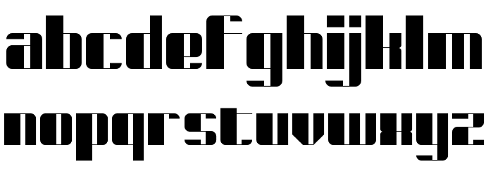 Deco Inferno Regular Font LOWERCASE