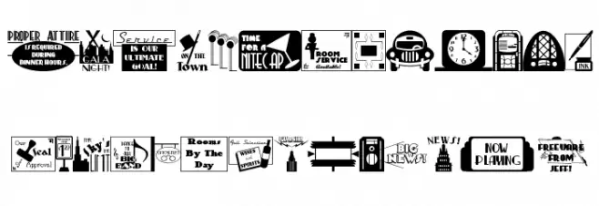 Deco Pics JL Polices MAJUSCULES