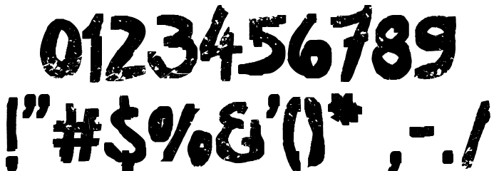 Deco Slaughter Font OTHER CHARS