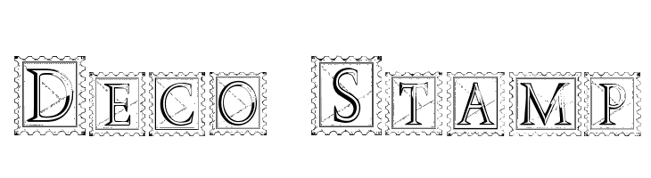 Deco Stamp Font