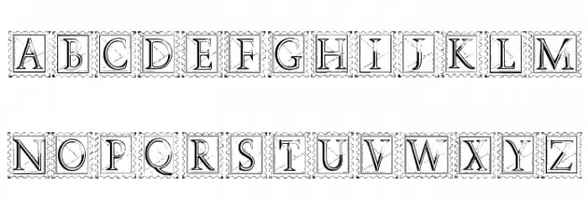 Deco Stamp Caratteri MAIUSCOLE