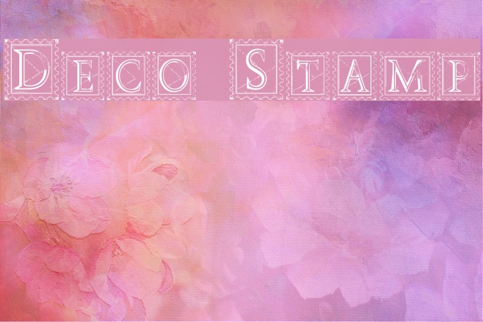 Deco Stamp Font examples
