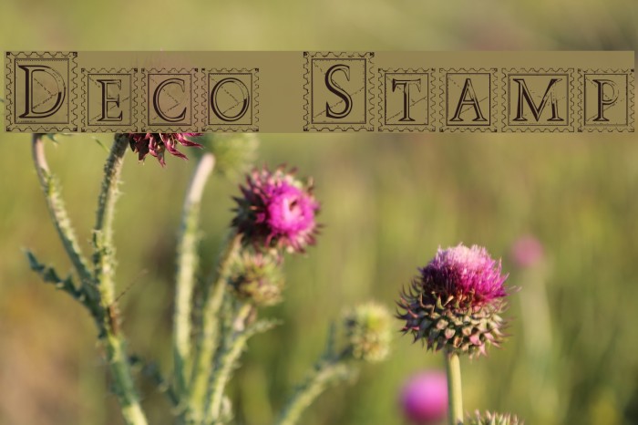 Deco Stamp Font examples