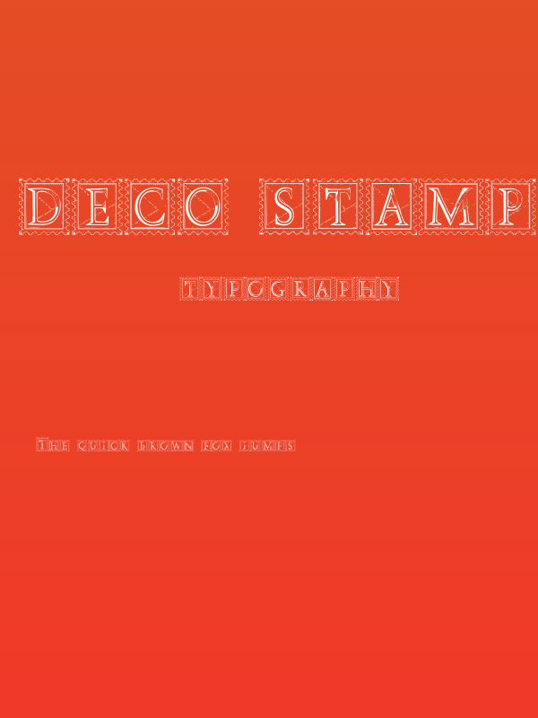 Deco Stamp Poster