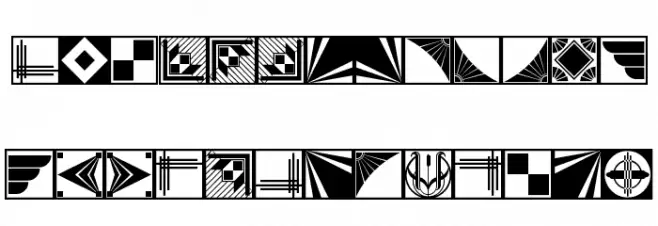 DecoBorders Schriftart Groß
