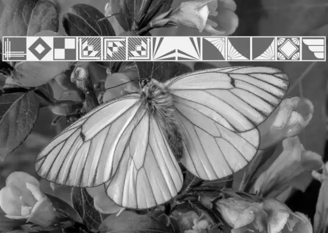 DecoBordersNF Font examples