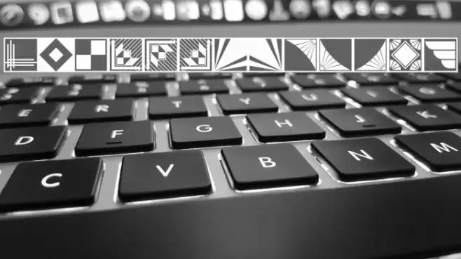 DecoBordersNF Font examples