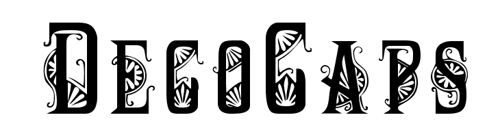 DecoCaps  Frei Schriftart Herunterladen