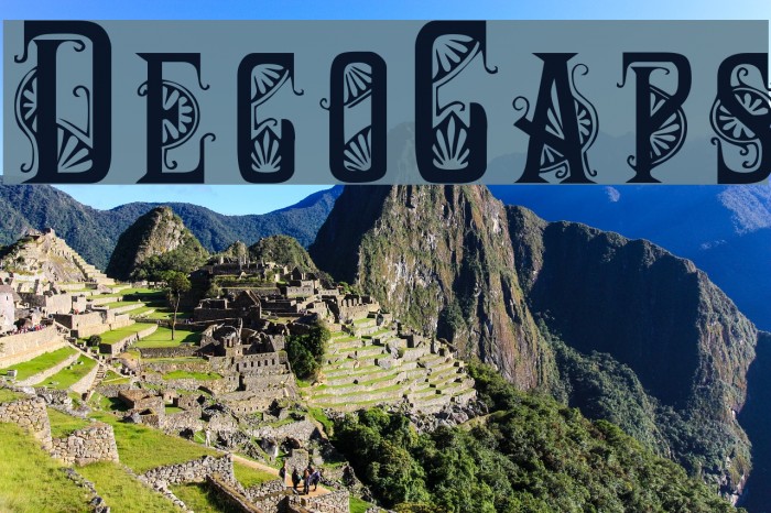 DecoCaps Font examples