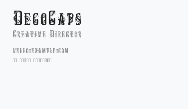 DecoCaps Business Card