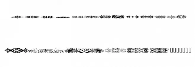 DecoDividers Schriftart Groß