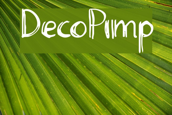 DecoPimp Font examples