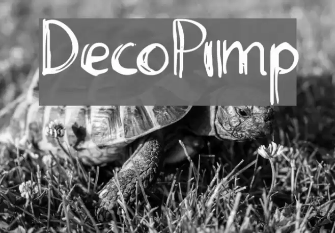 DecoPimp Font examples