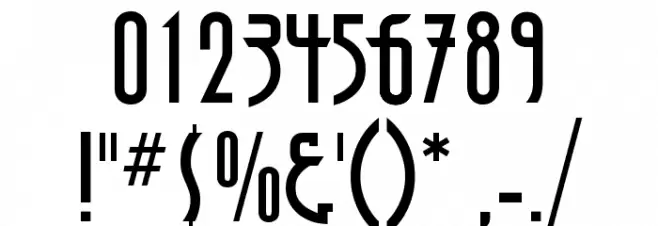 DecoTech Font OTHER CHARS