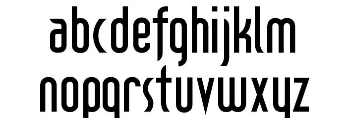 DecoTech Font LOWERCASE