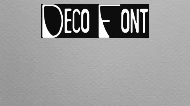 Deco Font examples