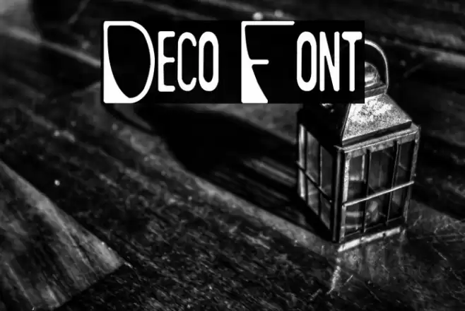 Deco Font examples