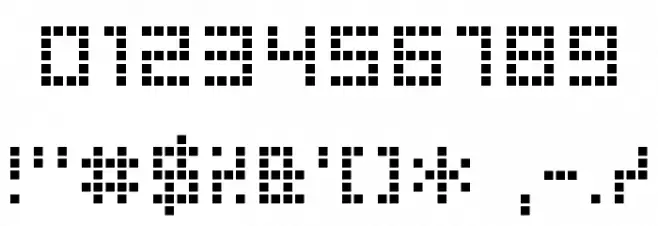 Decoder Font OTHER CHARS