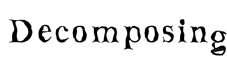 Decomposing Шрифта
