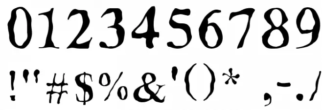 Decomposing Font OTHER CHARS