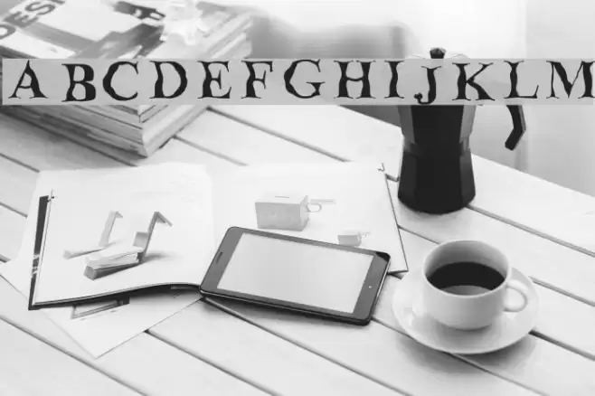 Decomposing Font examples