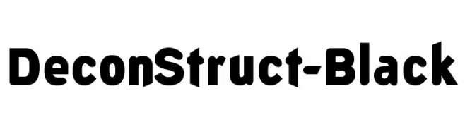 DeconStruct-Black  les polices de caractères gratuit tlcharger