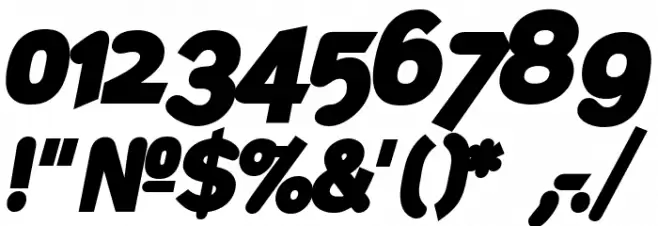 DeconStruct-BlackOblique Font OTHER CHARS