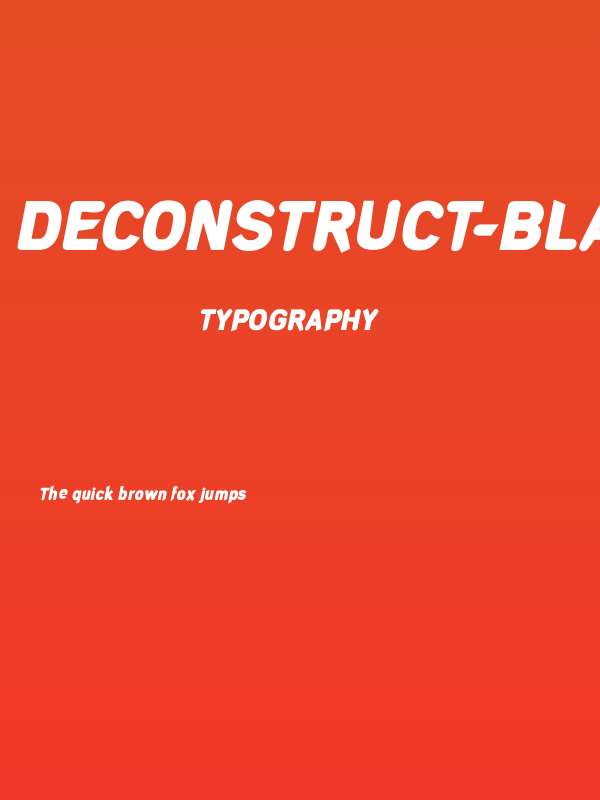 DeconStruct-BlackOblique Poster