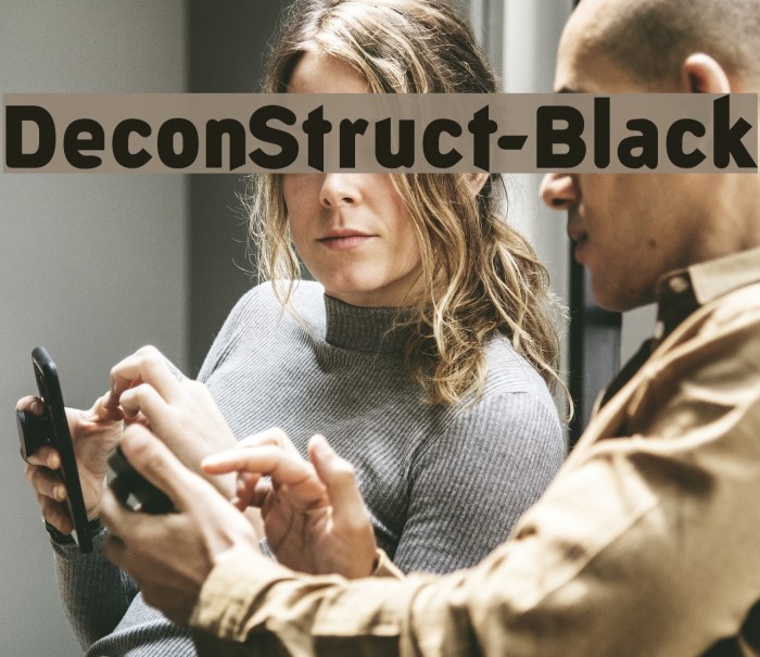 DeconStruct-Black フォント examples